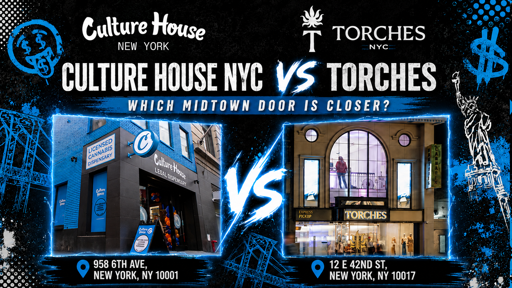 Culture House NYC vs Torches: Which Midtown Door Is Closer?